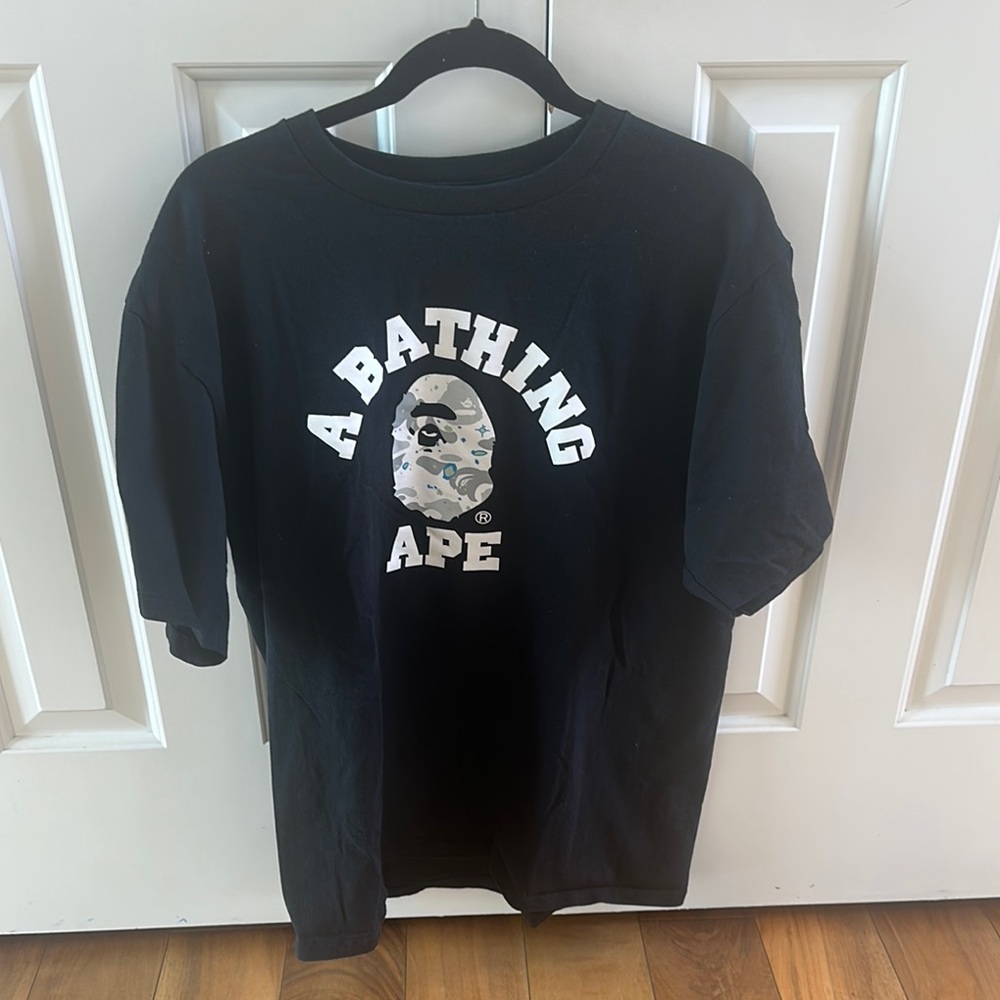A Bathing Ape Black Short Sleeve Tee